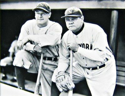 Lou and Babe with glove.jpg