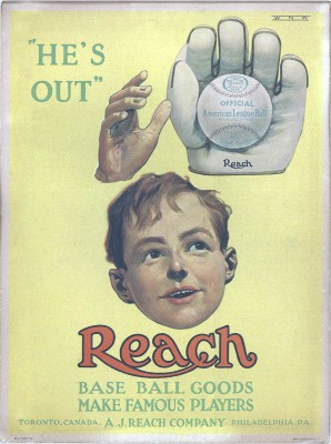 c. 1910 Reach Cardboard Advertising Sign.jpg