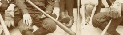 Gilbert Base Ball Team with Dog Mascot and Webless Glove 1899 - Copy.jpg